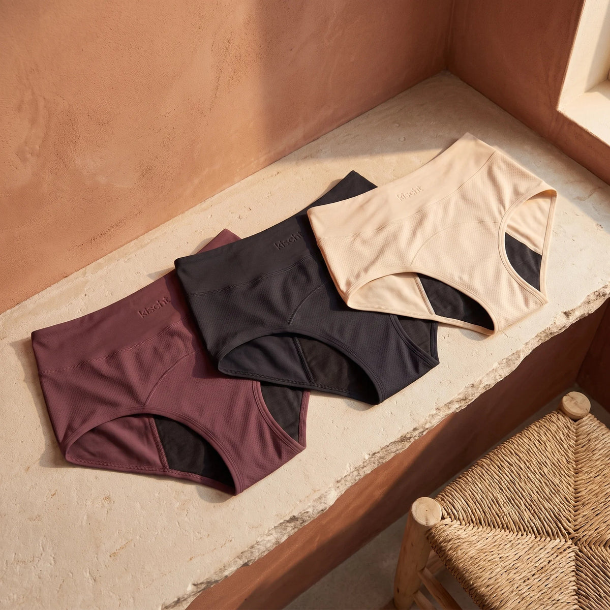 Kischt (3-Pack) The Merlot Trio Period Underwear