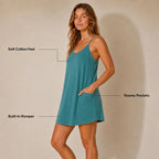 Roselle Ocean Teal Dress