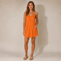 Roselle Summer Orange Dress