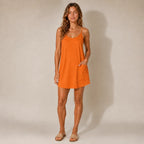 Roselle Summer Orange Dress