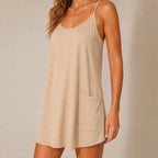 Roselle Oatly Beige Dress