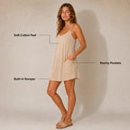 Roselle Oatly Beige Dress