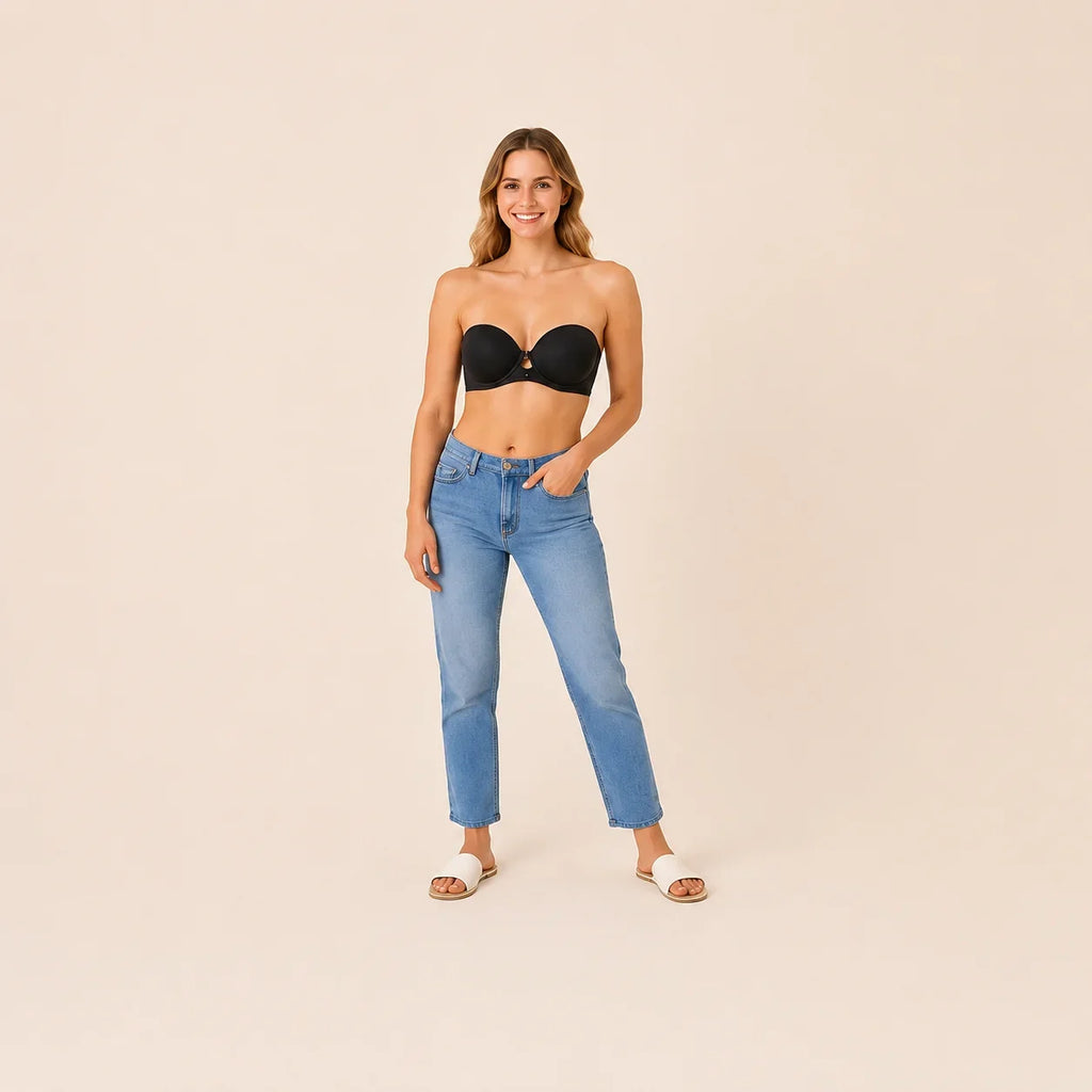 Esti Strapless Bra - Neutral Black